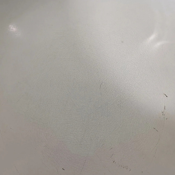 Vintage Enamelware Crazy Flower Skillet Frying Pan With Lid - Picture 13 of 16